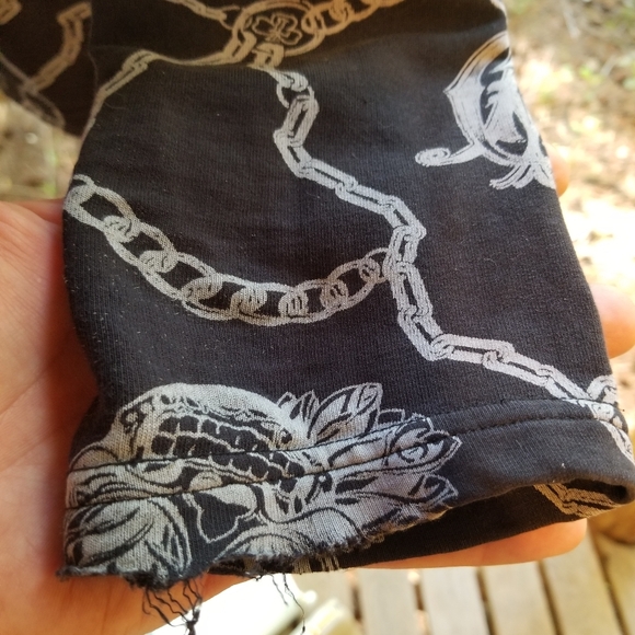 Small Christian Audigier Hoodie zip up Sweatshirt top Ladies Panther Black Gold - Picture 12 of 16